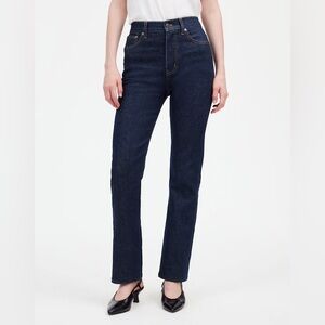 Madewell Dark Blue Straight Leg Jeans